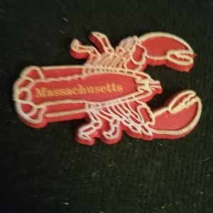 Vintage magnet Massachusetta red lobster realistic collectable